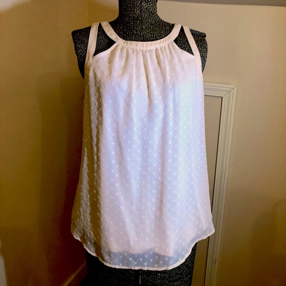 Candies Valentines Crossed Strap Top